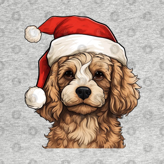 Cavapoo Dog christmas by MZeeDesigns